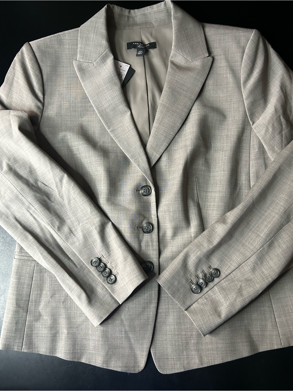 Ann Taylor Light Gray Tailored Women's Blazer